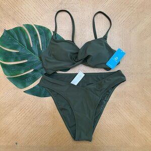 Cupshe Forrest Green Bikini - Medium